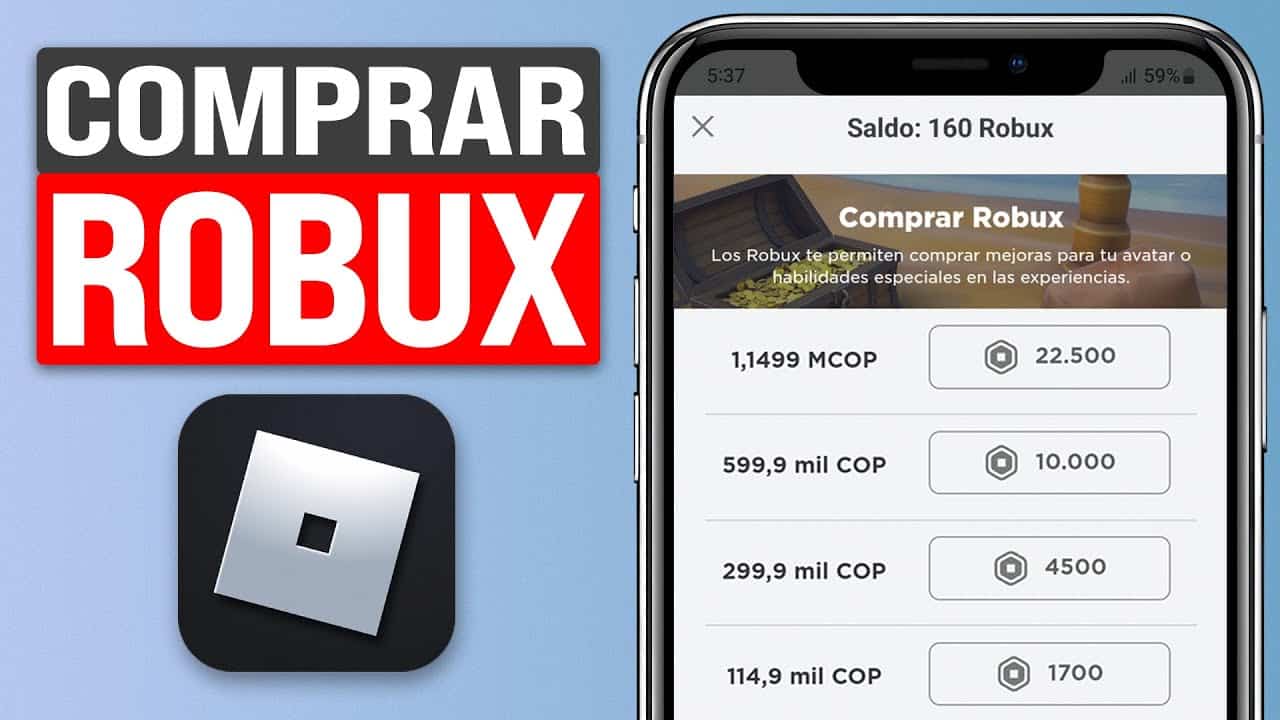 Cómo comprar Robux desde la app