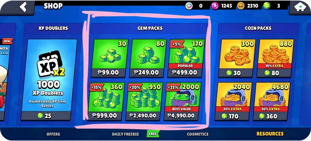 Brawl Stars Purchasing Gems 1024x464 1